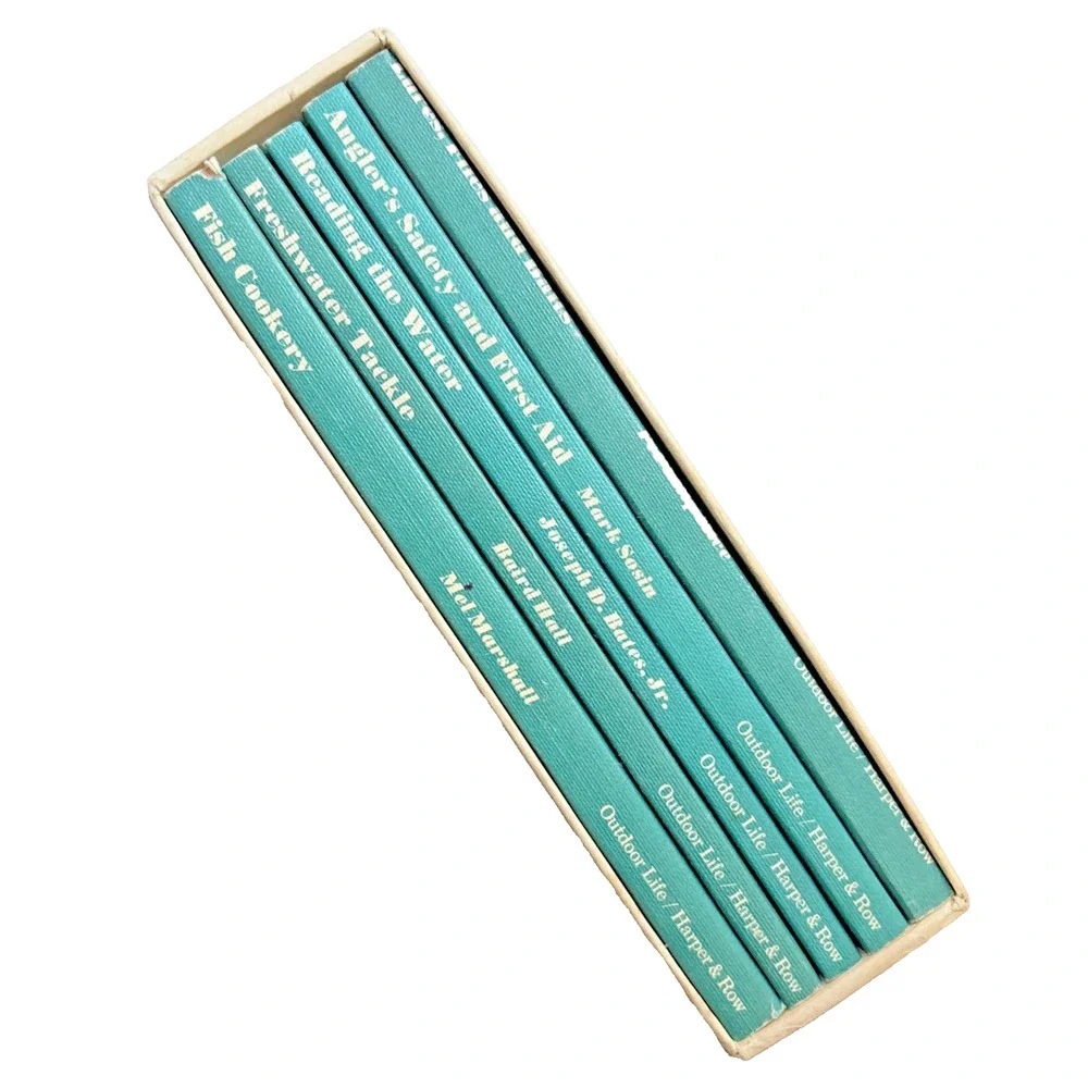 1971 Outdoor Life Tacklebox Library 5 Volume Boxed Paperback Books Set Fishing